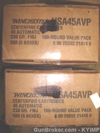 Winchester - .45 acp FMJ 230 gr - 100 Rounds
